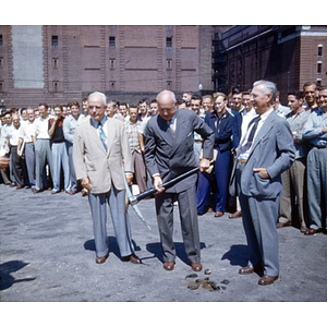 Groundbreaking, Cabot, Oct. 1952