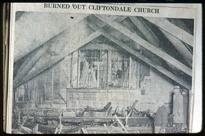 Cliftondale Congregational Church fire