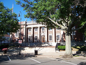 Lucius Beebe Memorial Library at 345 Main Street, Wakefield, Mass.