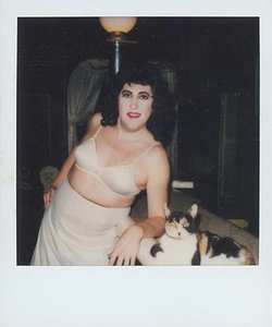 A Photograph of Billie Loba and a Cat