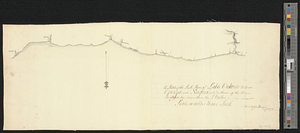 A sketch of the south shore of Lake Ontario between Oswego and Niagara, and from thence up the river to aboute two miles above the falls