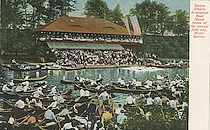 Boston Athletic Association Boat House (scene at the annual field day, Water Sports.)