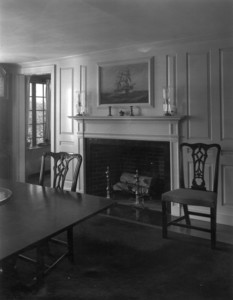 Johnathan Bates-Cramer House, Cohasset, Mass., Dining Room.