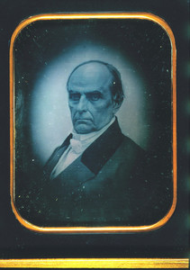 Head-and-shoulders portrait of Daniel Webster, facing front, location unknown, undated