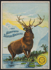 Trade card for The Hartford Sewing Machine, Weed Sewing Machine Company, Hartford and Chicago, undated