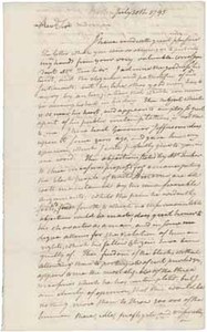 Letter from James Sullivan to Jeremy Belknap, 30 July 1795, with letter from St. George Tucker to Jeremy Belknap, 10 February 1796