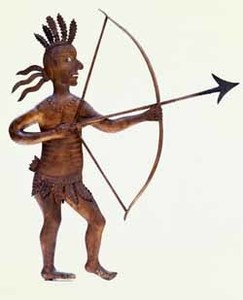 Indian archer weathervane