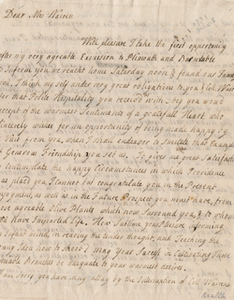 Letter from Hannah Winthrop to Mercy Otis Warren, 5 November 1771