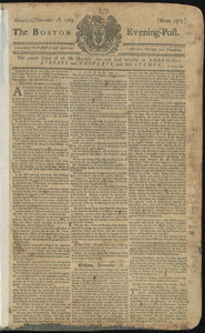 The Boston Evening-Post, 18 November 1765