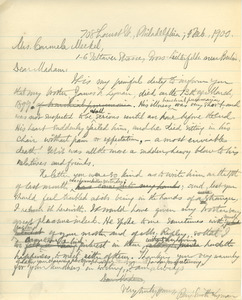 Letter from Benjamin Smith Lyman to Carmela Meckel