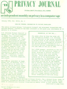 Privacy Journal - Digital Commonwealth