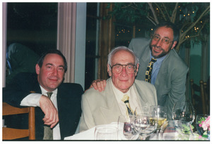 Sidney Lipshires (center) at his eightieth birthday party