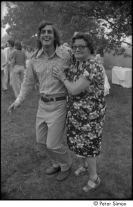 My Wedding: Kim Rosen laughing and posing with unidentified woman