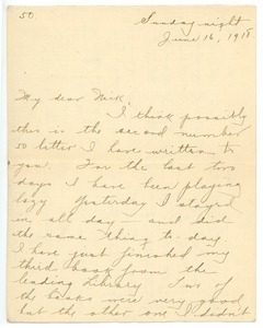 Letter from Letitia Crane to Frank F. Newth