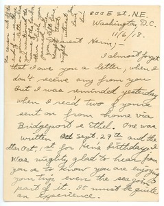 Letter from Luella M. Nash to Herman B. Nash