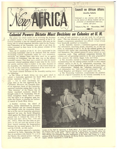 New Africa Vol. 6, No. 10