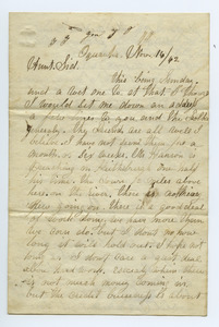 Letter from William Boden to Sidney Boden