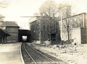 Westerly view looking towards Adams Street