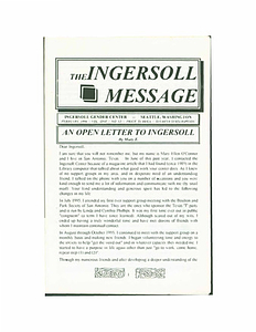The Ingersoll Message, Vol. 1 No. 12 (February, 1996)