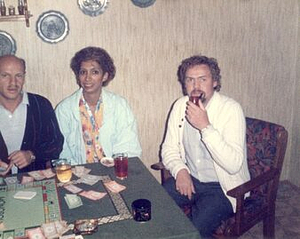 A Photograph of Marlow Monique Dickson and Others Playing Monopoly