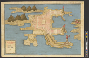 Plan von Fort Cumberland auf der insel St. Laurenti
