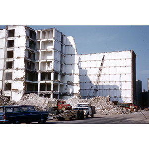 Boston Storage Warehouse under demolition