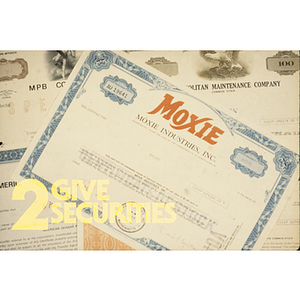 Certificate from Moxie Industries, Inc.