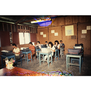 Participants in a typing class