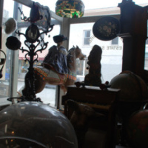 Vintage artifacts on display