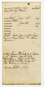 Tewksbury Almshouse Intake Record: Doherty, Frank