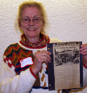 Jeanette Slocum at the Stoneham Mass. Memories Road Show