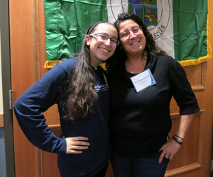 Mary Dunham and Sally Rose Savage at the Marshfield Mass. Memories Road Show