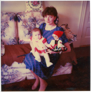 Mum and daughter with Polish doll