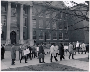 Picketing Boston Latin School