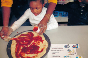 The making of our pizza