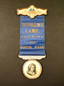 Ribbon for Supreme Camp, I.O.P.W. of A., Boston, Mass.