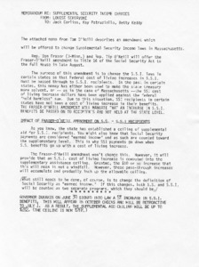 Supplemental security income changes