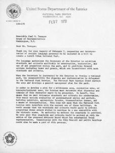 Letter to Paul E. Tsongas from William J. Briggle