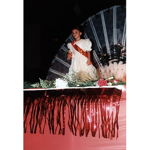 Beauty contestant at the 1998 Festival Betances beauty contest.