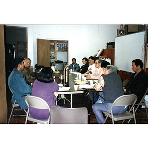 Chinese Progressive Association members gathered for a meeting