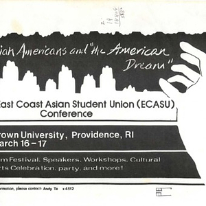 Documents related to the East Coast Asian Student Union conference