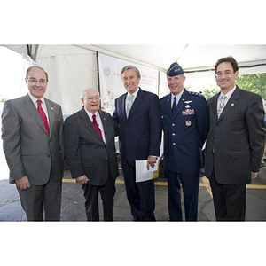 Special guests at the groundbreaking ceremony for the George J. Kostas Research Institute for Homeland Security