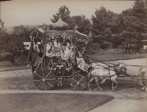 "Gorgeous Oriental Vehicle," Kearsage House Coach, First Prize, East Side Coach Parade, North Conway, N. H., 1894