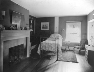 Loring House, Loring St., Weston, Mass., Bedroom.