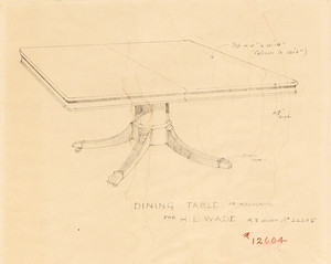 "Dining Table of Mahogany"