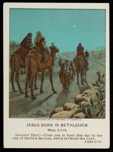 Jesus born in Bethlehem, December 24, vol. 23, 4th quarter, 1911, no. 4, part 13, Pilgrim Press, Boston; New York; Chicago, 1911