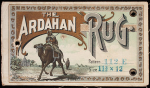 Label, The Ardahan Rug, manufactured by The Read Carpet Co., Bridgeport, Connecticut