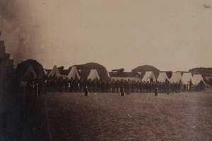 "Dress Parade in Fort Wagner, Morris Island"