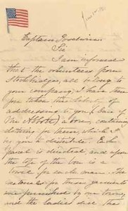 Letter from Mary Jane ("Jeanie") Pomeroy to Captain Richard Goodwin, 12 June 1861