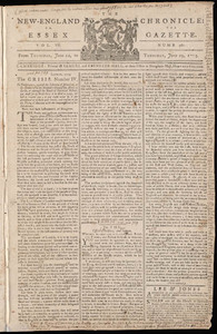 The New-England Chronicle: or, the Essex Gazette, 29 June 1775